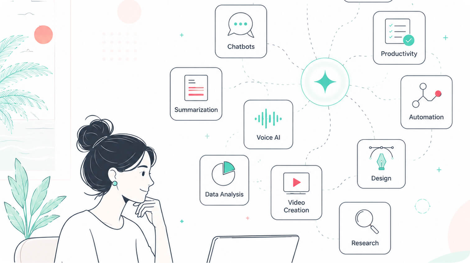 AI marketing illustration